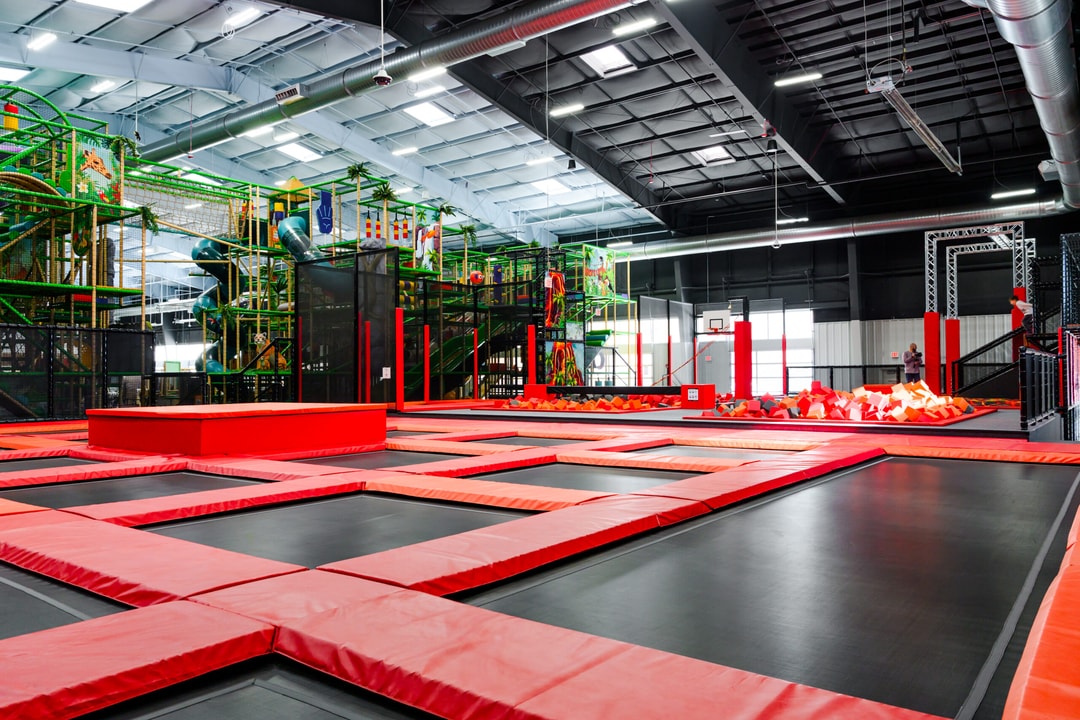 Trampolines and Jungle Gym at Billings, MT