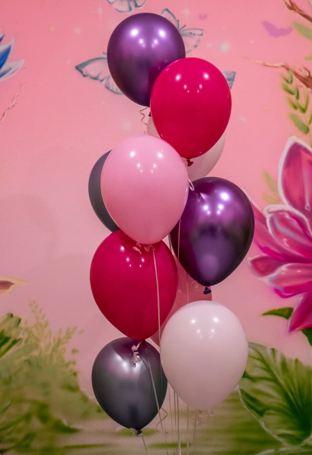 Colorful balloon bouquet