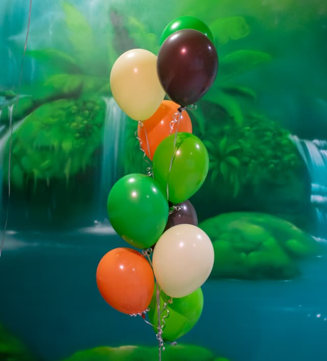 Colorful balloon bouquet