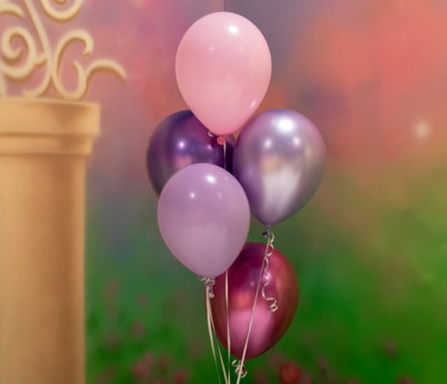 Colorful balloon bouquet