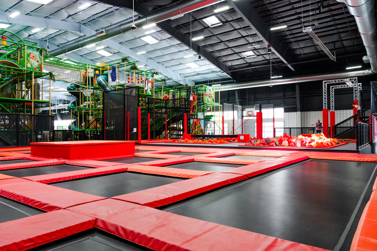 Trampolines and Jungle Gym at Billings, MT