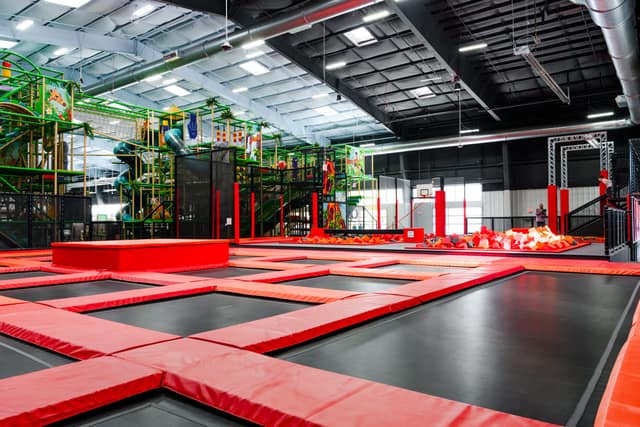 Trampolines and Jungle Gym at Billings, MT