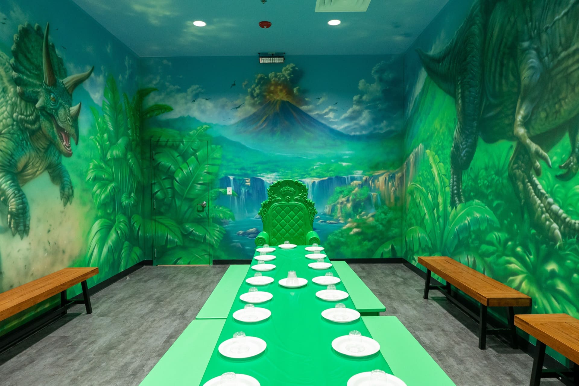 Dinosaur party room, photo 3 of 8