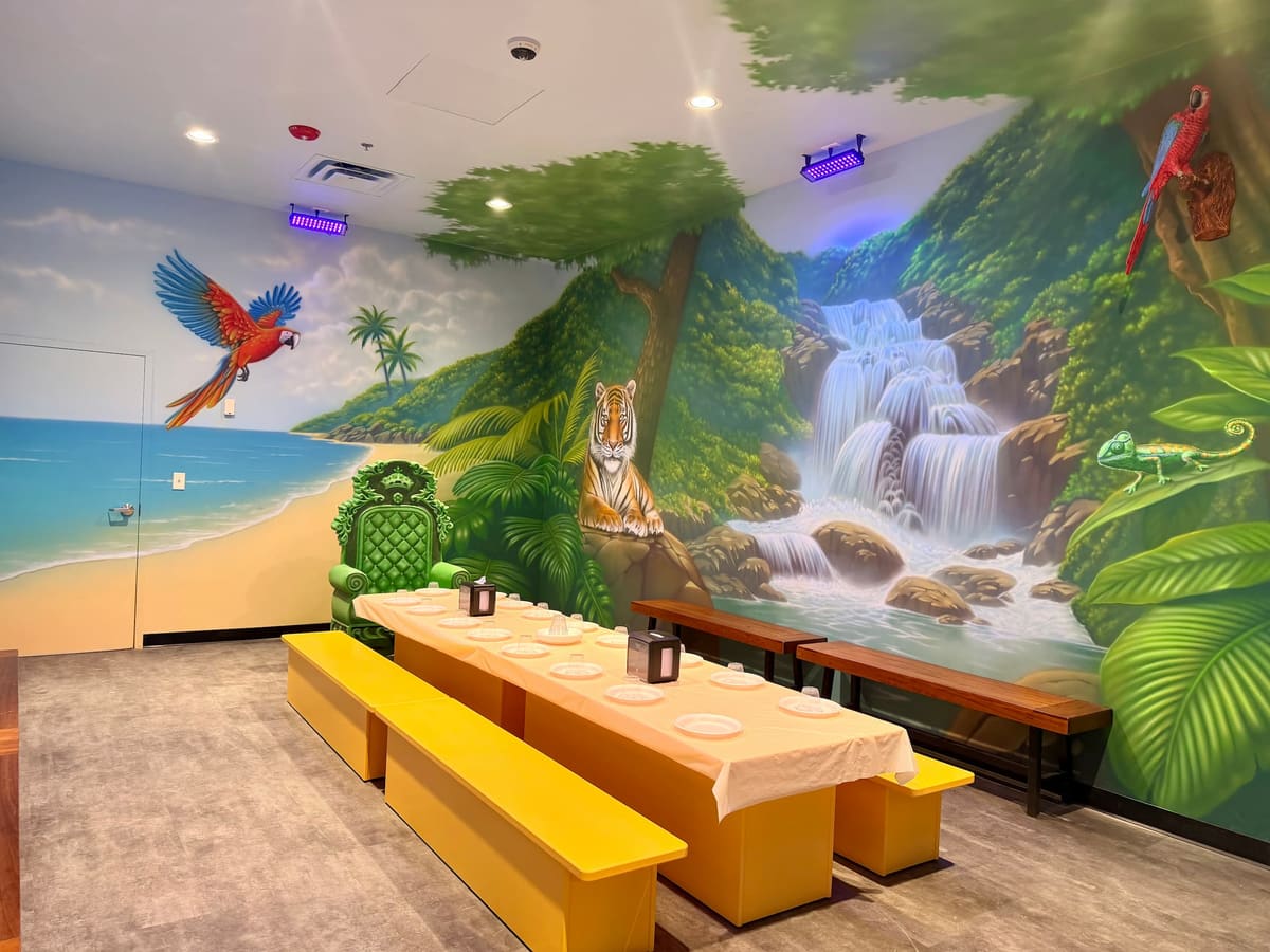 Jungle Room Themed Room