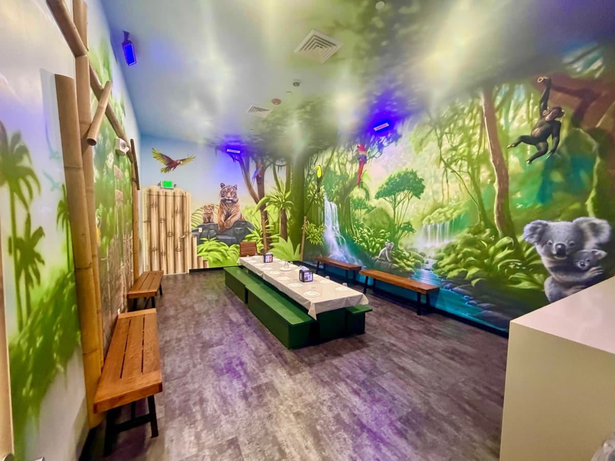 Jungle Room Themed Room