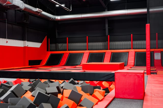 Balance Beam and Foam Pits