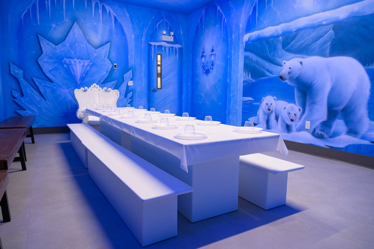 Ice themed playroom