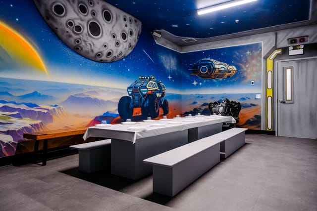 Space themed play area