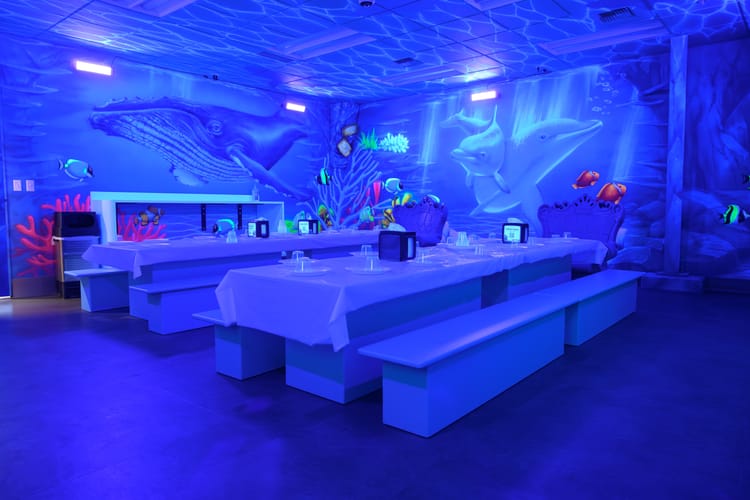 Underwater themed playroom