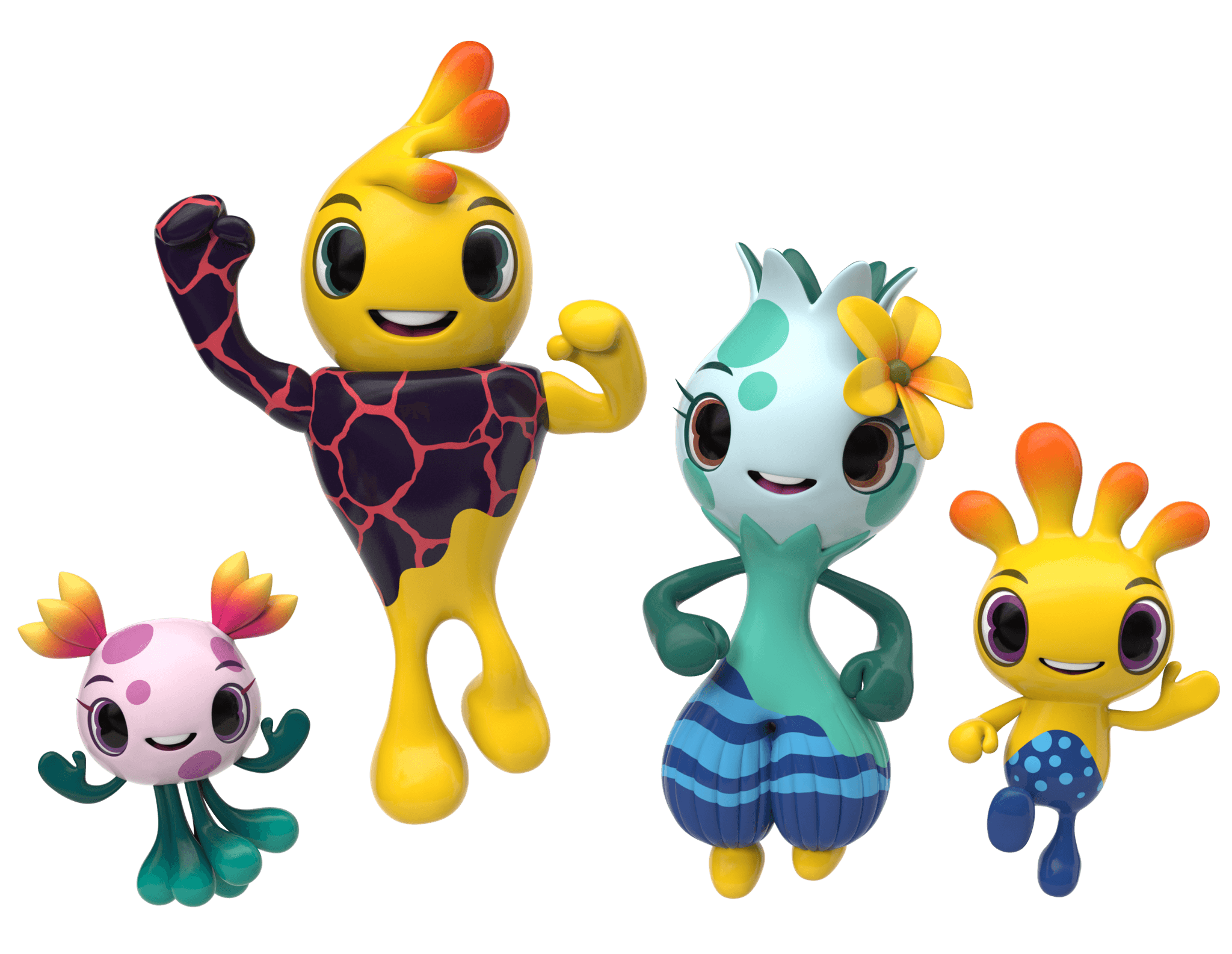 Lava Island Mascot Family