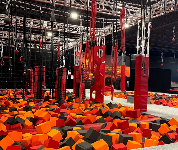 Foam pit area at Lava Island