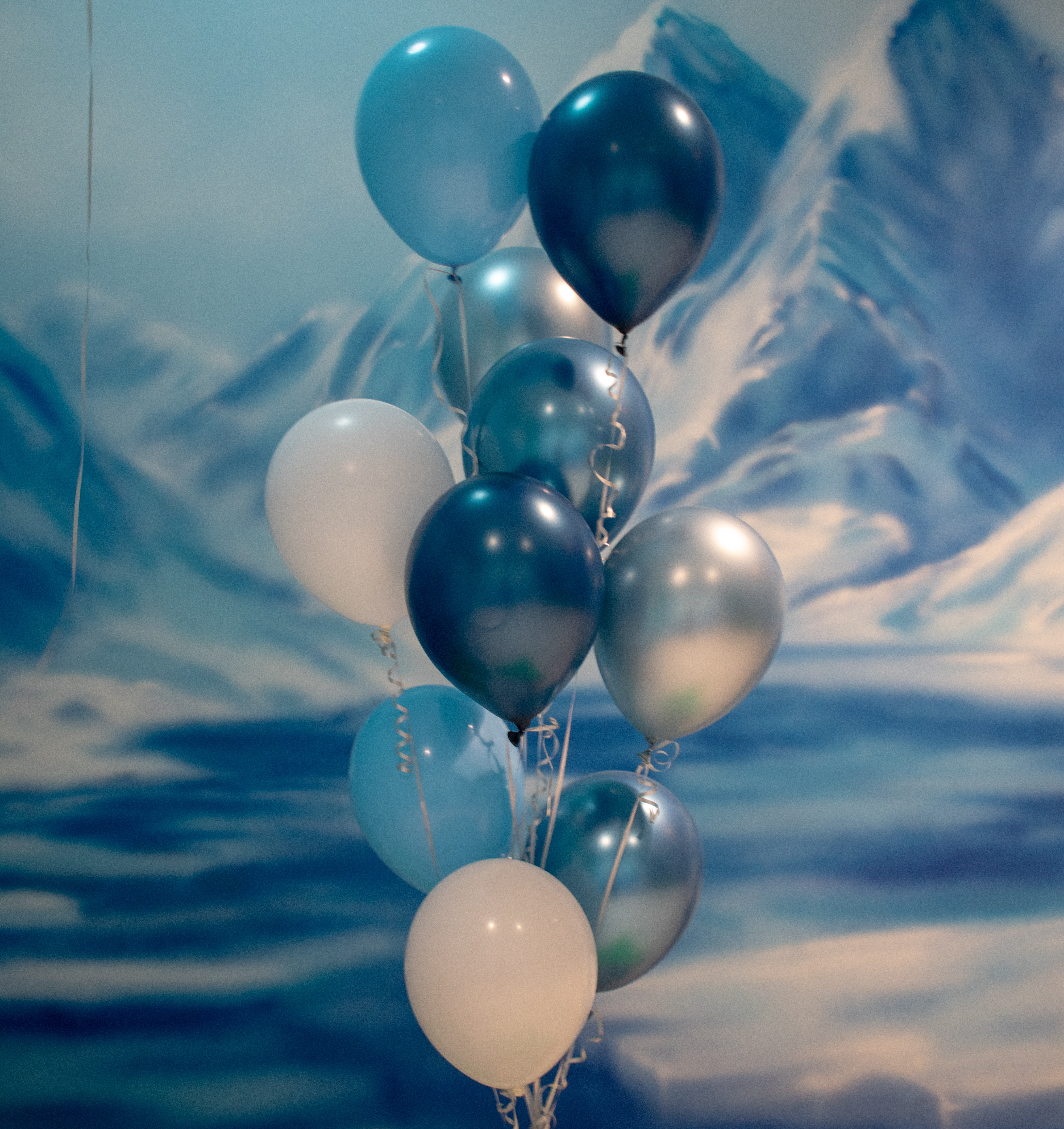 Colorful balloon bouquet