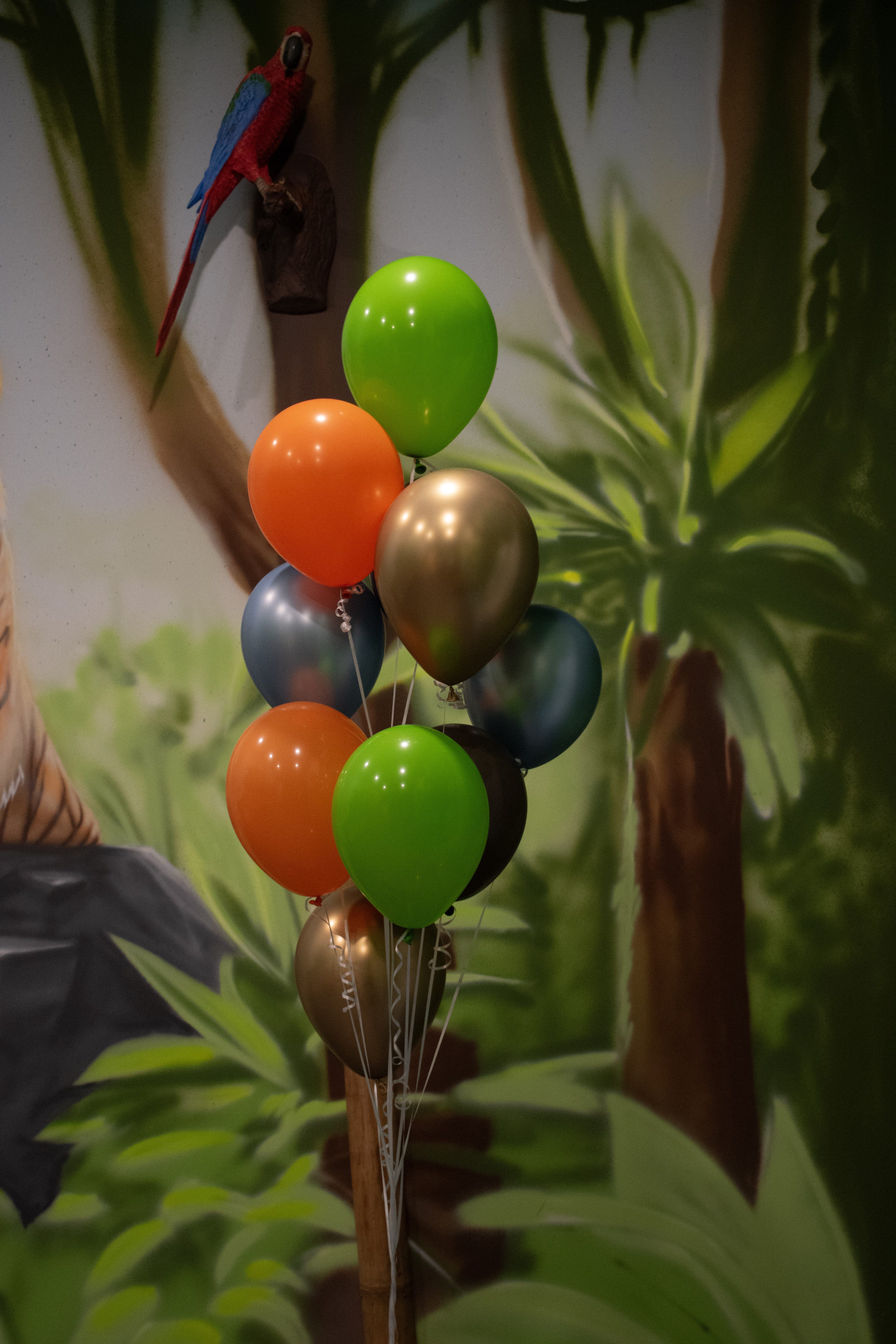 Colorful balloon bouquet