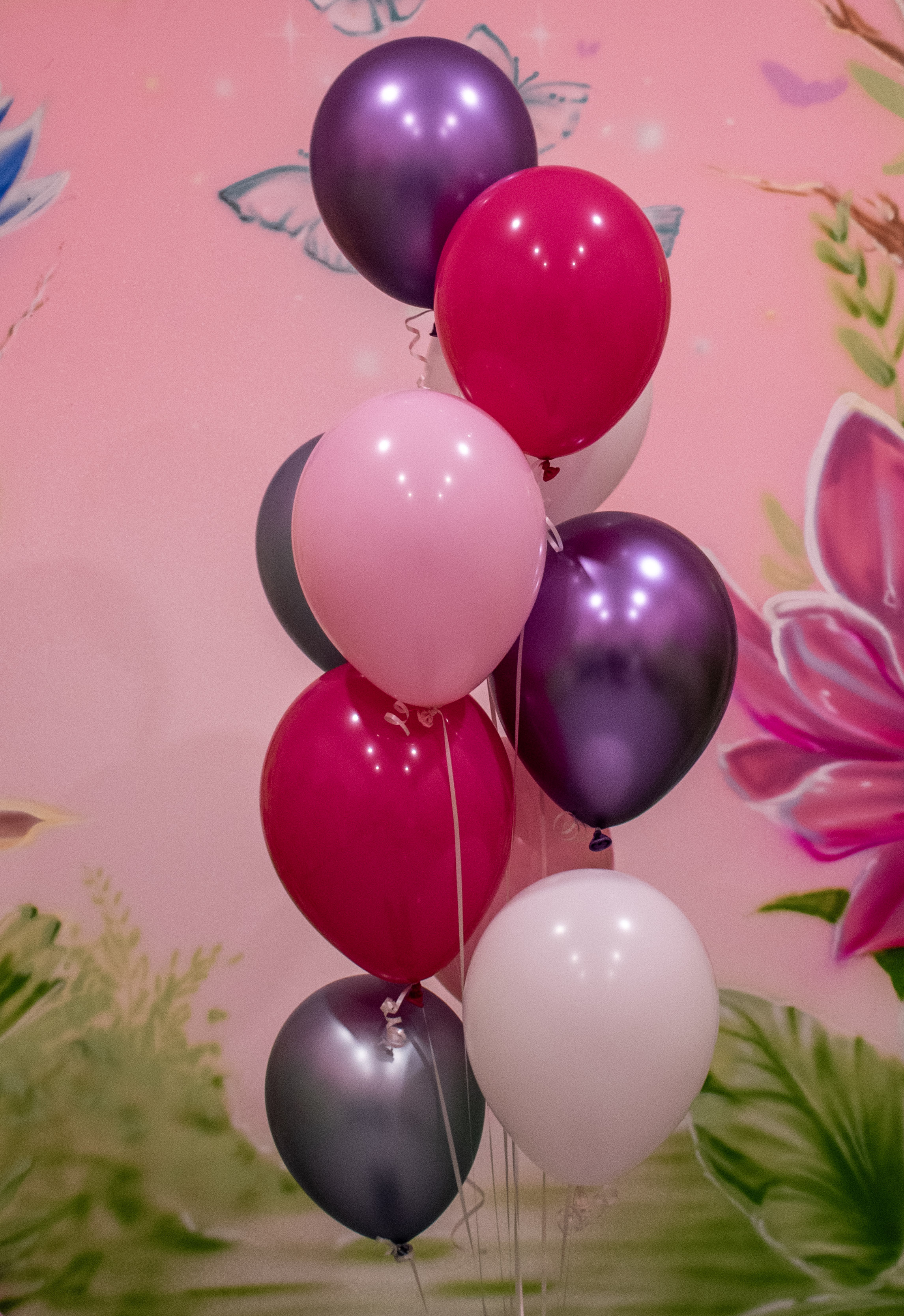 Colorful balloon bouquet