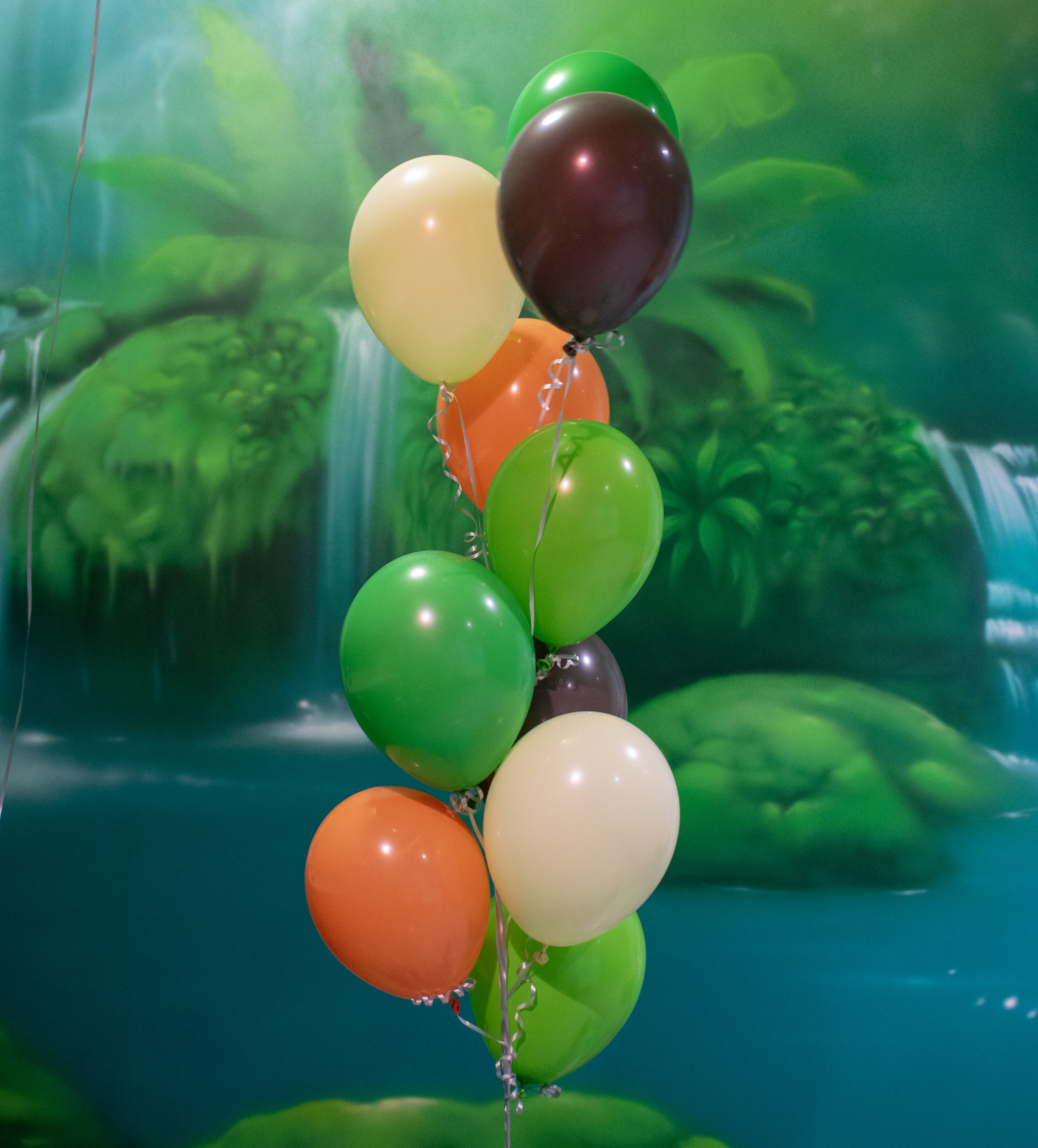 Colorful balloon bouquet