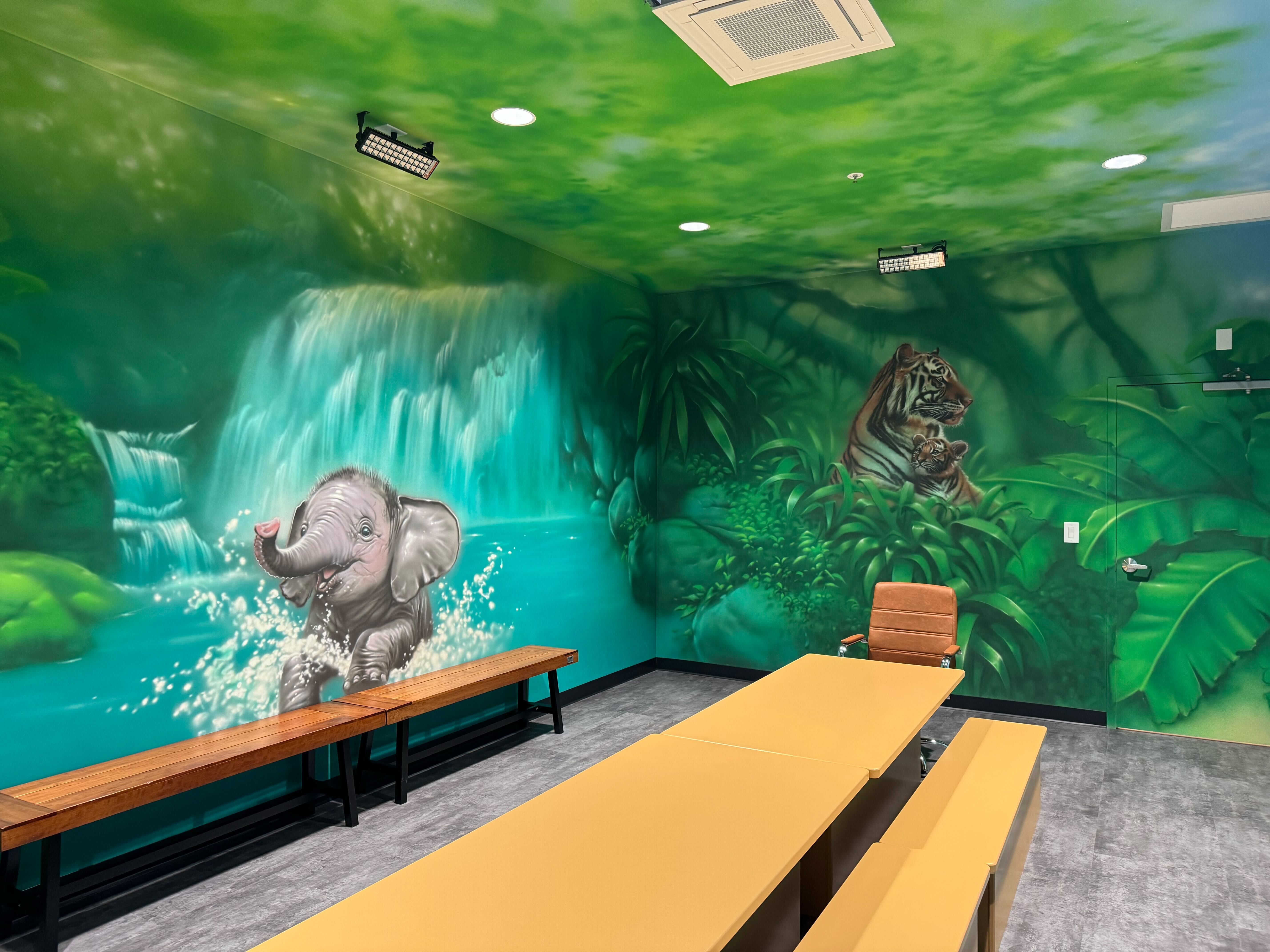 Jungle Room Themed Room