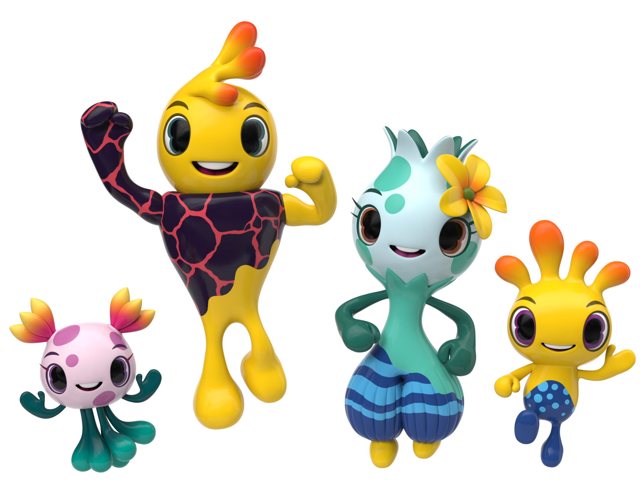 Lava Island Mascot Family